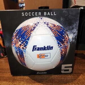 Franklin Soccer Ball Size 5 Official NEW in Box Blue & Orange